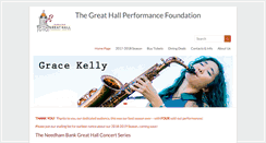 Desktop Screenshot of greathallperformance.org